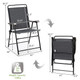 4-Piece Portable Outdoor Chair with Armrest product