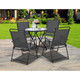 4-Piece Portable Outdoor Chair with Armrest product
