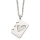 Stainless Steel Brushed and Polished Lord's Prayer (Spanish) Necklace product