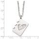 Stainless Steel Brushed and Polished Lord's Prayer (Spanish) Necklace product