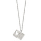 Stainless Steel Brushed and Polished Lord's Prayer (Spanish) Necklace product