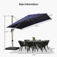 10-Foot Square Premium Cantilever Patio Umbrella product