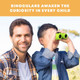 Binoculars for Kids, Set with Magnifying Glass And Compass (Green) product