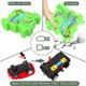 Children Educational Track Car DIY Free Assembly Map Scene To Build Electric Jigsaw Track Car (Forest) product
