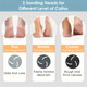 Electric Foot Callus Remover Rechargeable Portable Electronic Pedicure Feet Scrubber File Tool For Dead Skin Color White product
