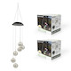 Whimsical Color-Changing Solar LED Ornament Hanging Wind Spinner (1- or 2-Pack) product