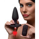 Booty Sparks Laser Series 28X Heart Vibrating Silicone Anal Plug with Remote product