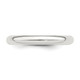 Sterling Silver Rhodium-Plated 3mm Comfort Fit Band product