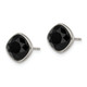 Titanium Polished Faceted Crystal Post Earrings product