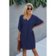 Women's V-Neck Dolman Sleeve Batwing-Style Dress product