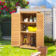 Outdoor Wooden Garden Tool Storage Cabinet product