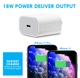 Aduro PowerUp PD 18W Type C USB Charger for iPhone 12 & PD Devices product