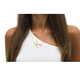 18K Gold-Plated Sideway Initial Necklace product