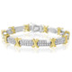 2CT Two-Tone Diamond X Tennis Bracelet product