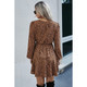Women's Ditsy Leopard Print Waist Tie Dress product