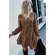 Women's Ditsy Leopard Print Waist Tie Dress product
