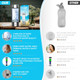 Hydrogen Water Bottle,Portable Hydrogen Water Bottle Generator,Ion Water Bottle Improve Water Quality in 3 Minutes,Water Ionizer Machine Suitable for Home,Office,Travel and Daily Drinking (Silver) product