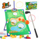 3 in 1 Golf Throwing Game Set for Kids -Golf Game,12 Golf Ball,12 ferrules,6 sandbags,Golf Clubs, Indoor Outdoor Birthday Gifts for Girls Boys product