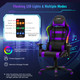 Gaming Chair Adjustable Swivel Computer Chair with LED Lights and Remote product