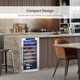 Costway 20-inch Cooler Refrigerator with Tempered Glass Door product