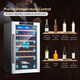 Costway 20-inch Cooler Refrigerator with Tempered Glass Door product