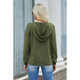 Women's Lace Trim V-Neck Hoodie product
