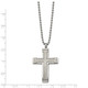 Titanium 22-in Brushed and Polished Cross Necklace product