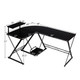 Costway 58'' x 44'' L-Shaped Gaming Desk with Monitor Stand product
