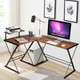 Costway 58'' x 44'' L-Shaped Gaming Desk with Monitor Stand product