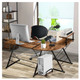 Costway 58'' x 44'' L-Shaped Gaming Desk with Monitor Stand product