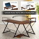 Costway 58'' x 44'' L-Shaped Gaming Desk with Monitor Stand product