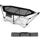 Costway Folding Hammock with Side Pocket and Iron Stand product