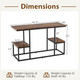 Costway Rustic TV Console Table for 50" TVs  product