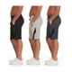 Men's Dry-Fit Shorts with Tech Zipper Pockets (3-Pack) product