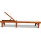 Outdoor Wood Chaise Lounge Chair with 5-Postion Adjustable Back product