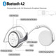 Sports Wireless Headphones with Built-in Mic and Crystal Clear Sound, Foldable and Carry in Bag product