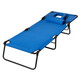 Beach Chaise Lounge with Face Hole and Removable Pillow product