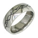 Men's 7mm Titanium Graphic Wedding Band product