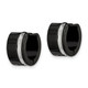 Stainless Steel Polished IP-Plated Hinged Hoop Earrings product