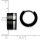 Stainless Steel Polished IP-Plated Hinged Hoop Earrings product