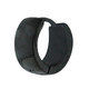 Men's 7mm Polished Black Stainless Steel Hoop Huggie Earring product