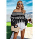 Women's Geo Graphic Off-Shoulder Blouse product