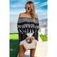 Women's Geo Graphic Off-Shoulder Blouse product
