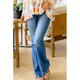 Women's Lana Distressed Medium-Wash Flare Jeans product