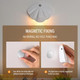 Motion Sensor LED Wall Lamp,USB Type-C Night Lighting Wireless For Living Room,Home Staircase Shell Decoration Color Black product