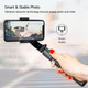 3 in 1 Phone Gimbal Stabilizer Selfie Stick Tripod 5-Section with Remote Shutter Phone Clamp Smart Rotatable product