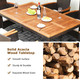 7-Piece Rattan Patio Dining Set with Stackable Chairs & Umbrella Hole product