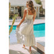 Jayleen Plaid Ruffled Sleeve Smocked Maxi Dress product