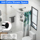 NewHome™ Curved Corner L-Shaped Curtain Shower Rod product