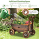 Decorative Wooden Wagon Cart Plant Stand product